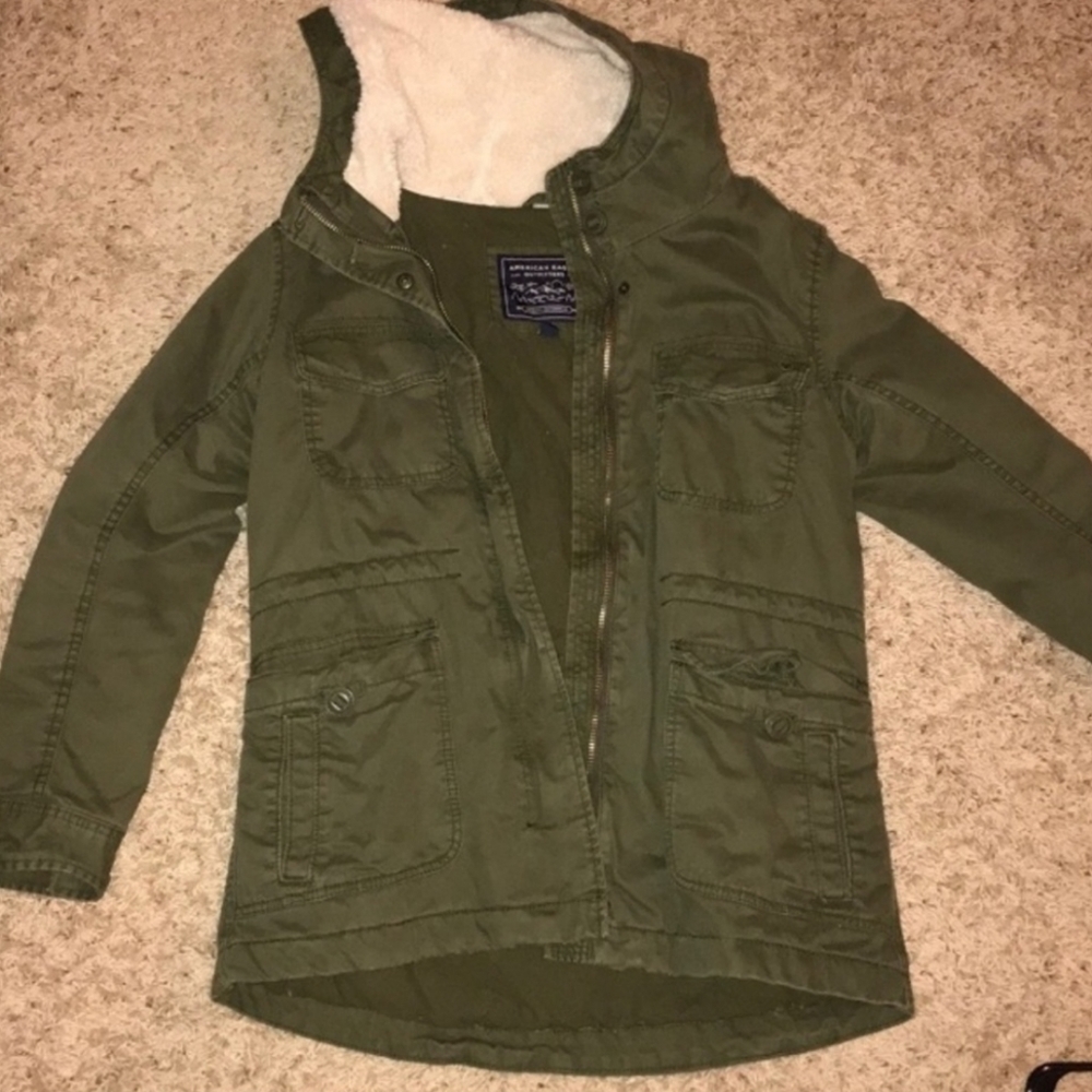 American Eagle Green Winter Coat